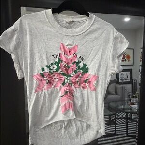 Vintage Furst of A Kind gray T-Shirt with Pink and Green Graphical